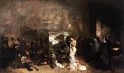 Gustave Courbet The Painter's Studio A Real Allegory (mk09) Sweden oil painting artist